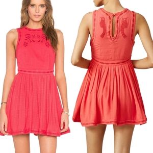 🆕️Birds of a Feather Skater Dress, Paradise Coral